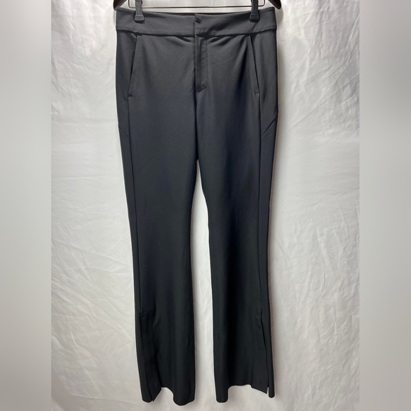***Host pick****ATHLETA Stellar Flare Trouser Size 10 Black Zipper Leg Opening - Picture 4 of 9